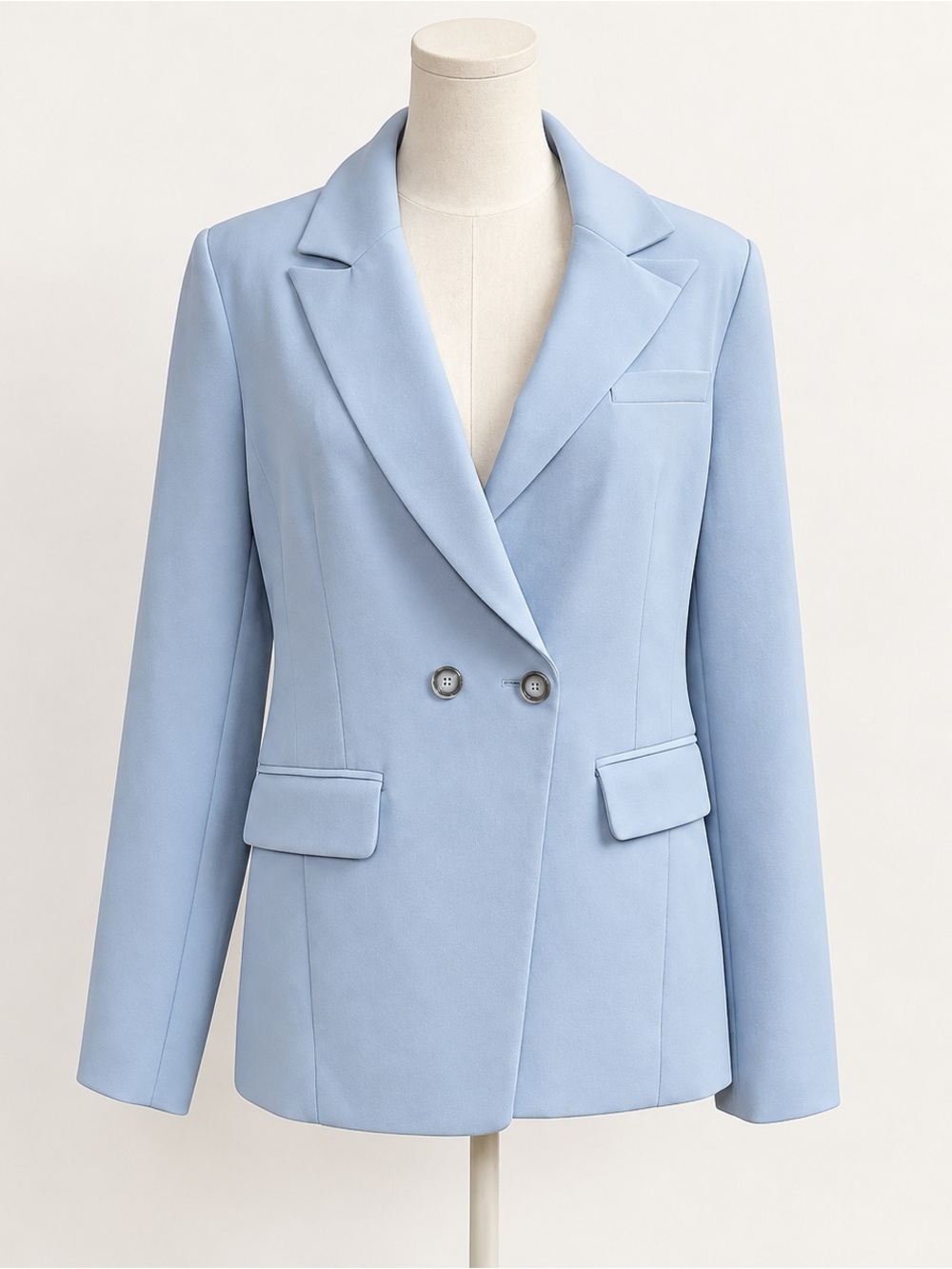 Bagatelle Collection Powder Blue Double Breasted Blazer S